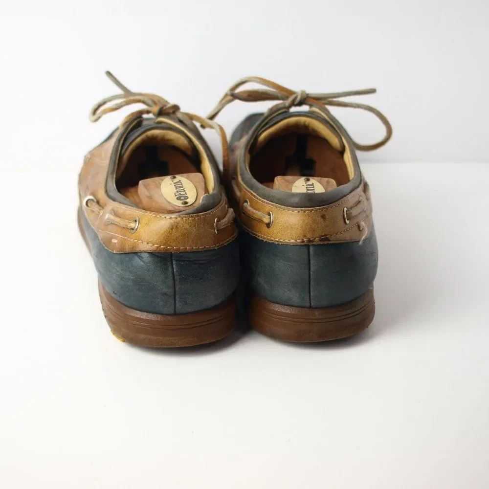 Johnston & Murphy Brown &‎ Blue Deck Shoes Size 8.5